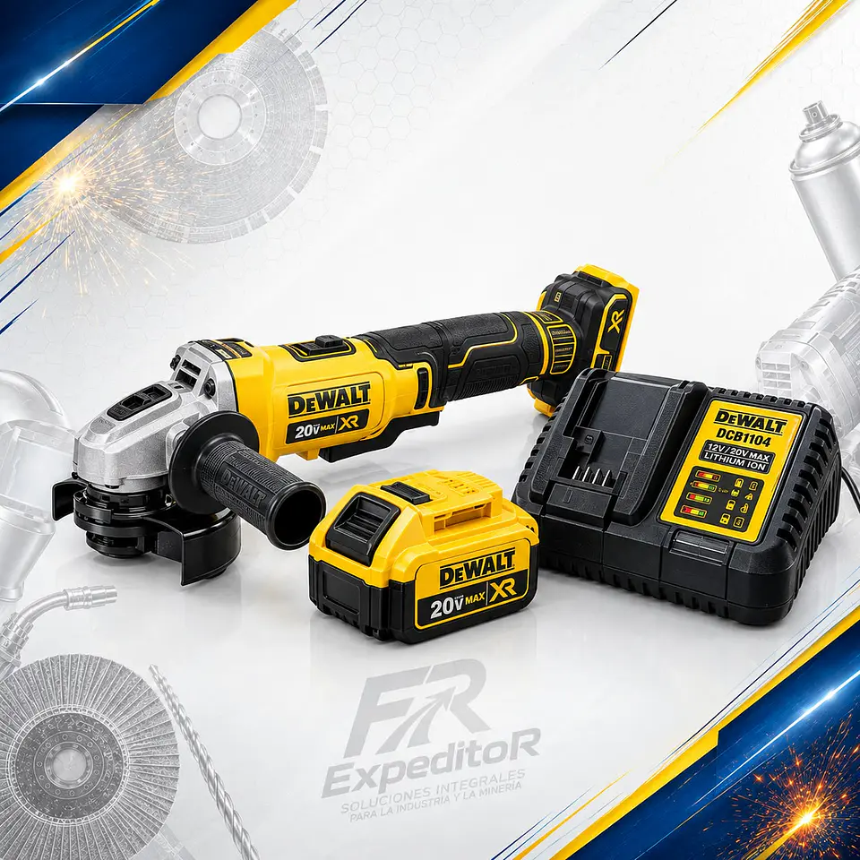 Esmeril inalámbrico Dewalt 4 1/2  DCG413B Cargador + Batería 1