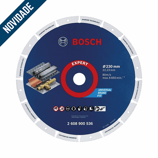 Disco de corte com diamante para metal 230mm BOSCH 2