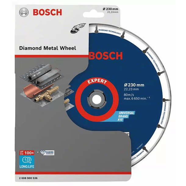 Disco de corte com diamante para metal 230mm BOSCH 1