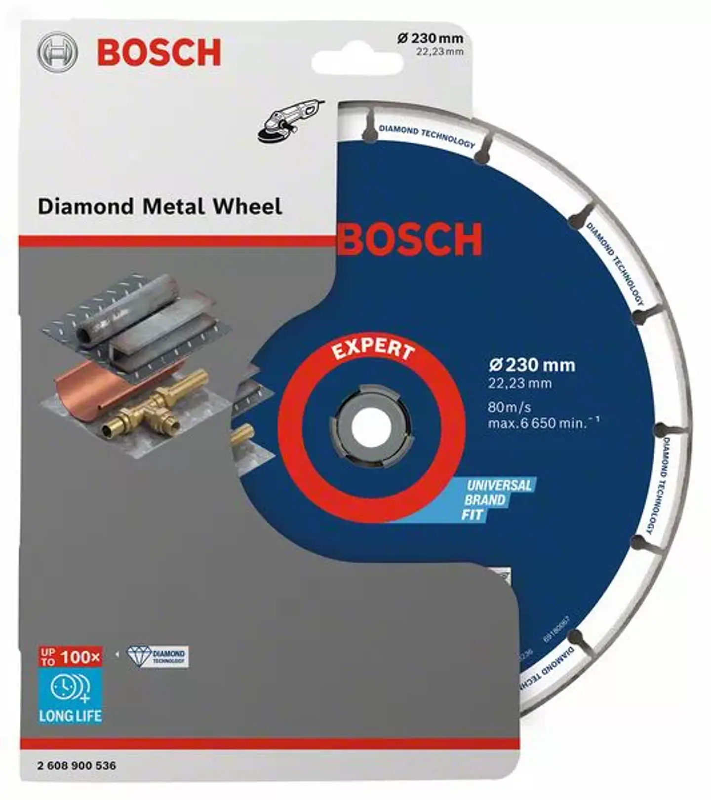 Disco de corte com diamante para metal 230mm BOSCH 1