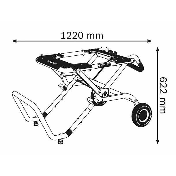 Mesa de trabalho para serra de mesa GTA 60 W BOSCH 2