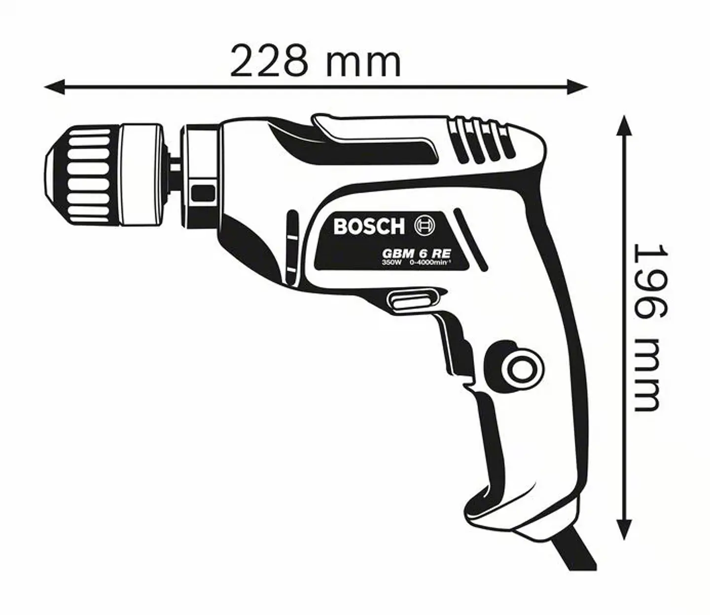 Berbequim GBM 6 RE BOSCH 2