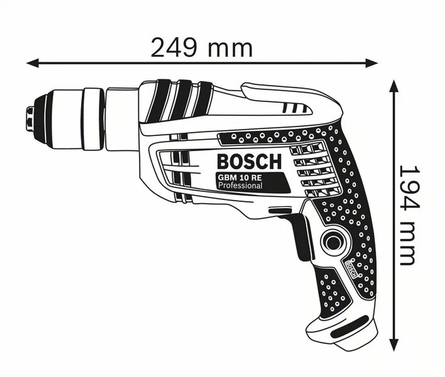 Berbequim GBM 10 RE BOSCH 2