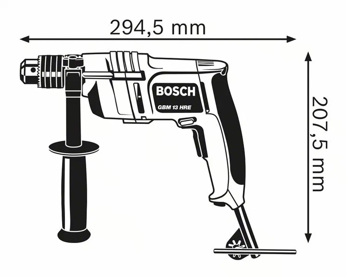 Berbequim GBM 13 HRE BOSCH 2