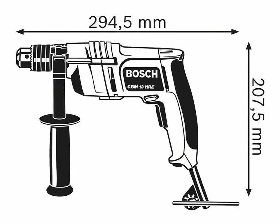 Berbequim GBM 13 HRE BOSCH 2