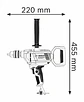 Berbequim e misturador GBM 1600 RE BOSCH - Miniatura 2