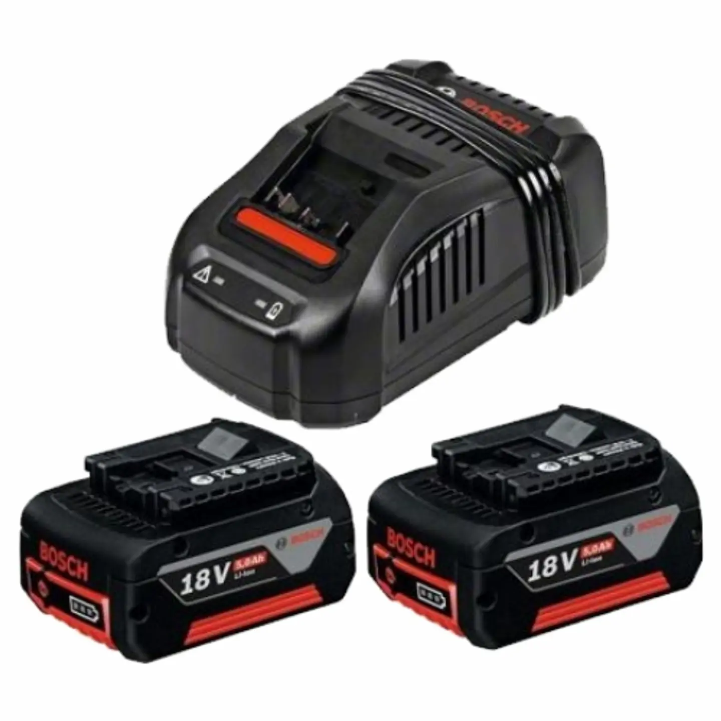 Conjunto 2 baterias 5.0Ah e carregador 18 Volts BOSCH 1