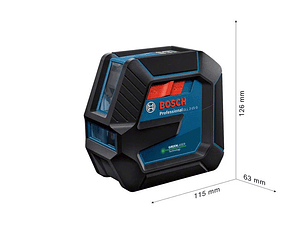 Nivel Laser de 2 linhas verdes GLL 2-15 G + Mala BOSCH