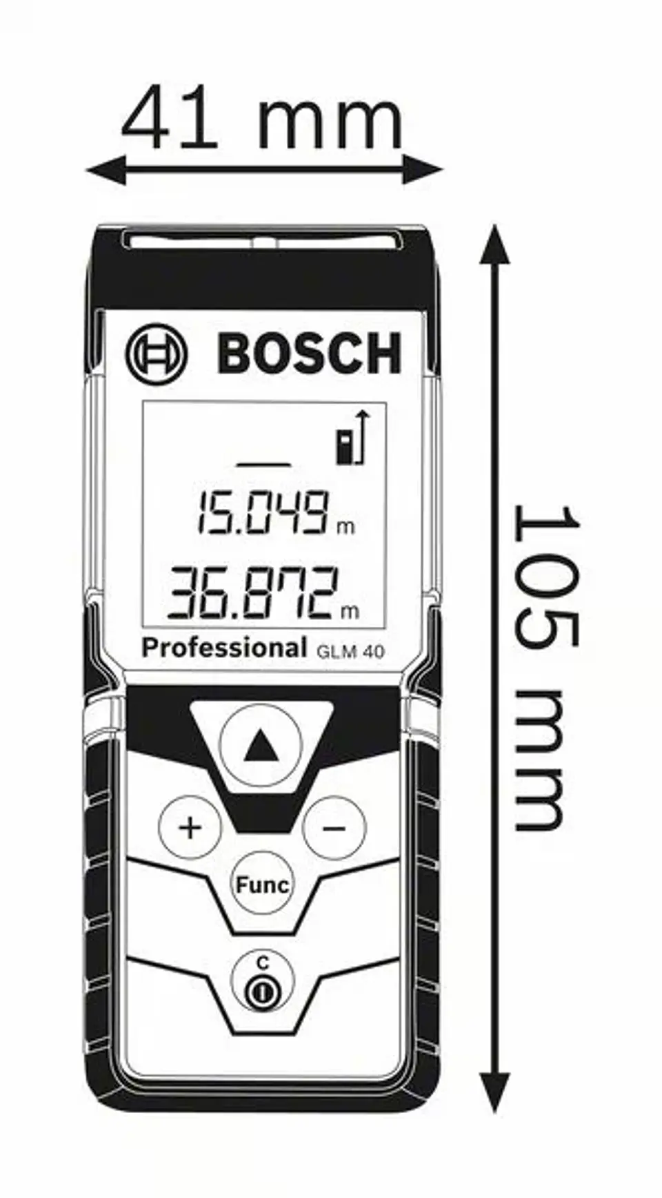 Medidor de distancias Laser GLM 40 BOSCH 3