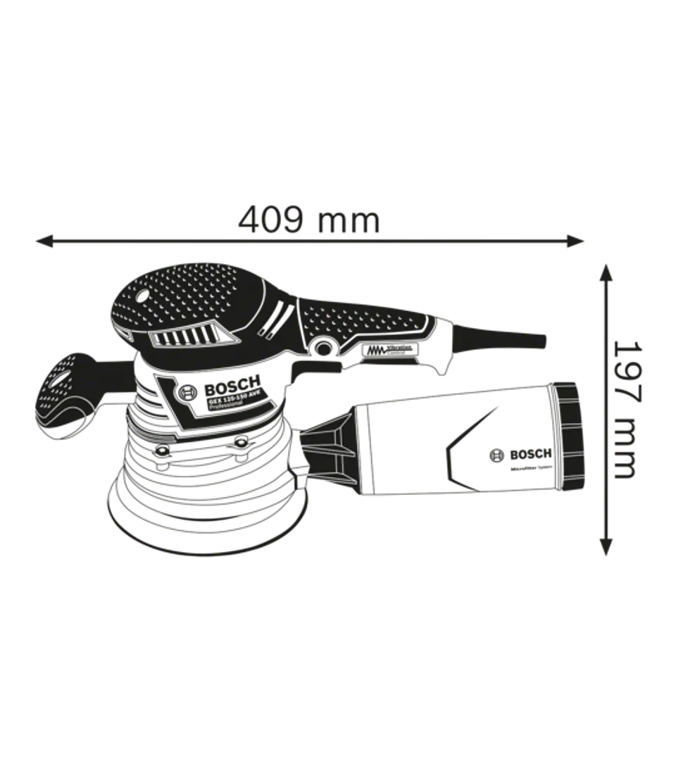 Lixadora orbital GEX 40-150 BOSCH 2