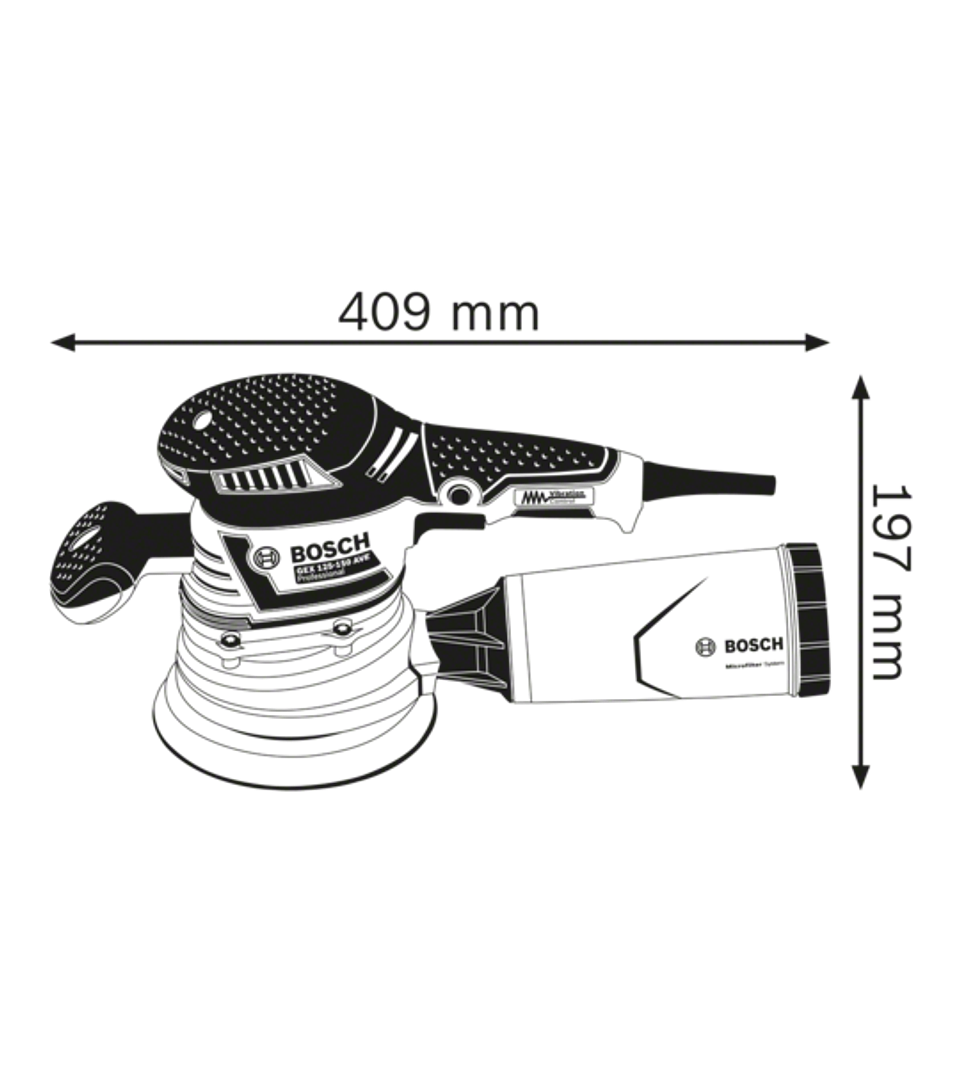 Lixadora orbital GEX 40-150 BOSCH 2