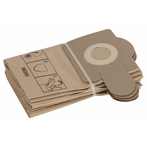 Filtro papel PAS 11-21/12-17/12-27F:5uds BOSCH