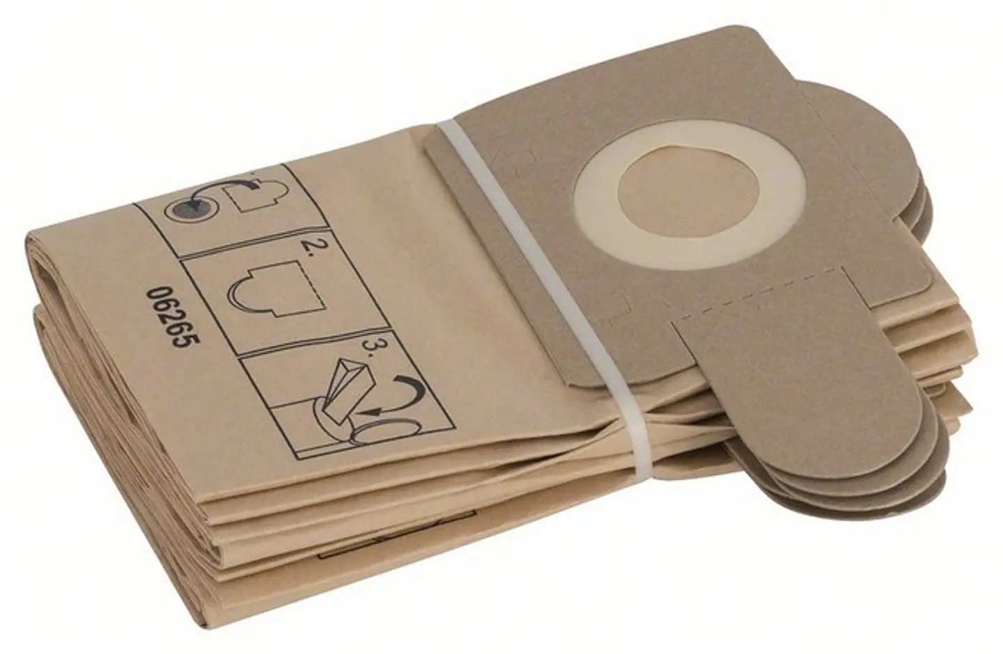 Filtro papel PAS 11-21/12-17/12-27F:5uds BOSCH 1