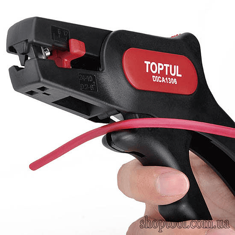Alicate descarnar fio automático com dispositivo de corte - TOPTUL