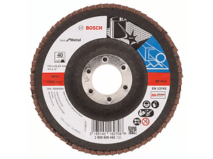 10 un. Disco de lixa em lamelas 115mm X571 Best para Metal BOSCH
