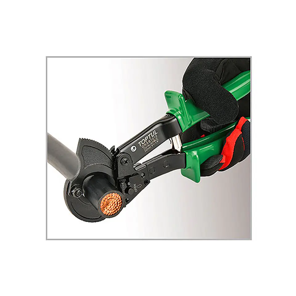 Alicate corta cabos com roquete TOPTUL 2