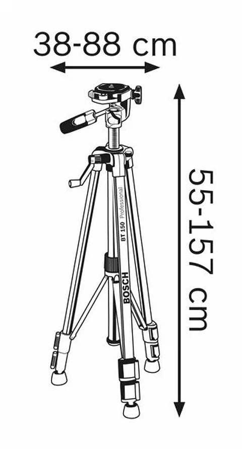 Tripé para a construção civil BT 150 BOSCH