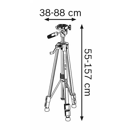 Tripé para a construção civil BT 150 BOSCH 2