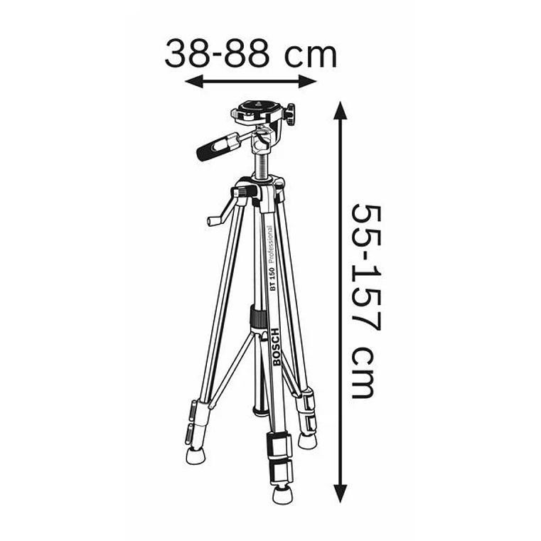Tripé para a construção civil BT 150 BOSCH 2