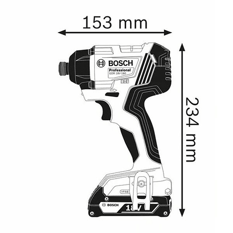 Aparafusadora de impacto GDR 18V-160 BOSCH