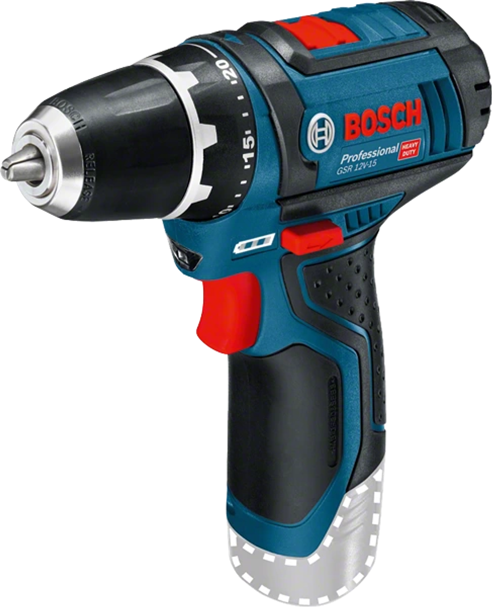 Aparafusadora a bateria 12 Volts GSR 12V-15 BOSCH + 25 Acessórios 2