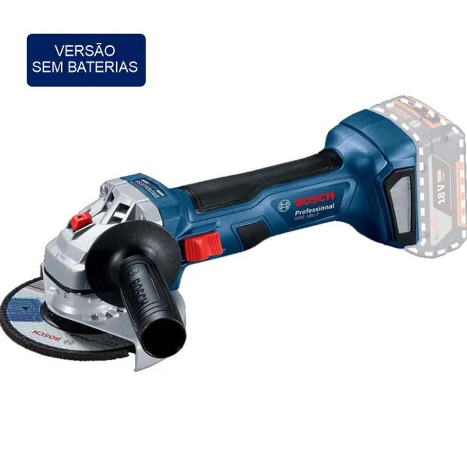 Rebarbadora sem escovas a bateria 125mm GWS 18V-7 BOSCH 2