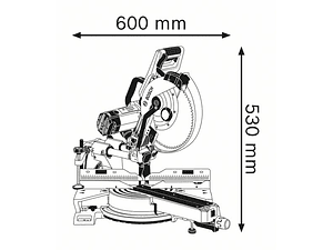 Serra de meia esquadria GCM 12 SDE BOSCH