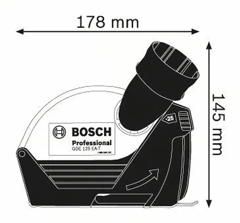 Colector de pó para rebarbadoras 125mm GDE 125 EA-T BOSCH