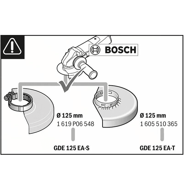 Colector de pó para rebarbadoras 125mm GDE 125 EA-T BOSCH 4