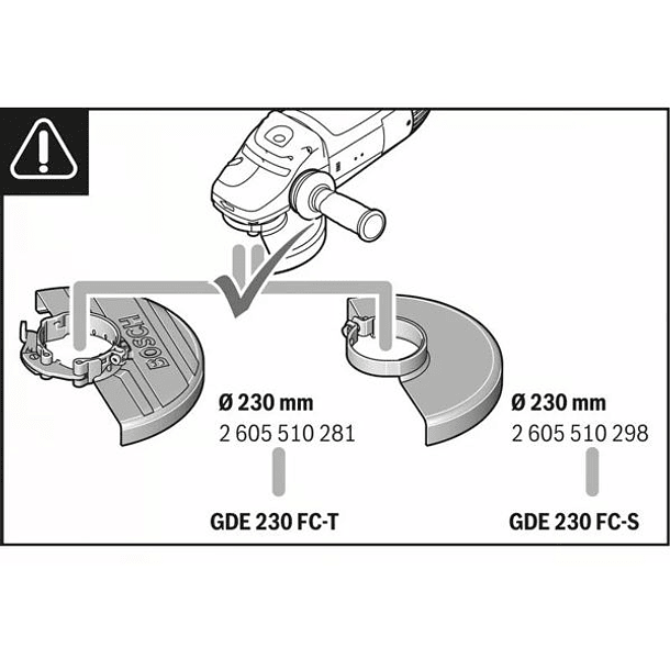 Colector de pó para rebarbadoras 230mm GDE 230 FC-T BOSCH 4