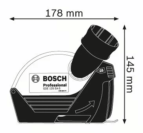 Colector de pó para rebarbadoras 125mm GDE 125 EA-S BOSCH