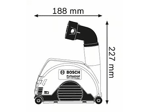 Colector de pó para rebarbadoras 115/125mm GDE 115/125 FC-T BOSCH