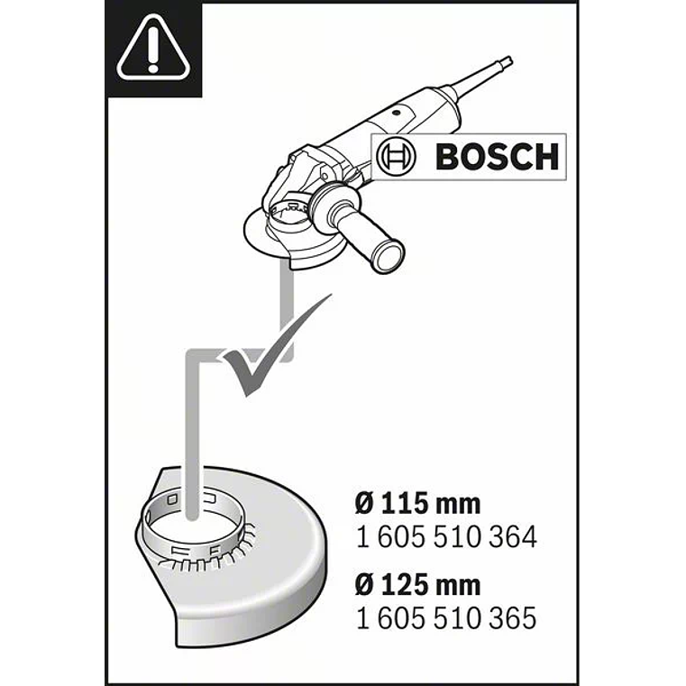 Colector de pó para rebarbadoras 115/125mm GDE 115/125 FC-T BOSCH 3