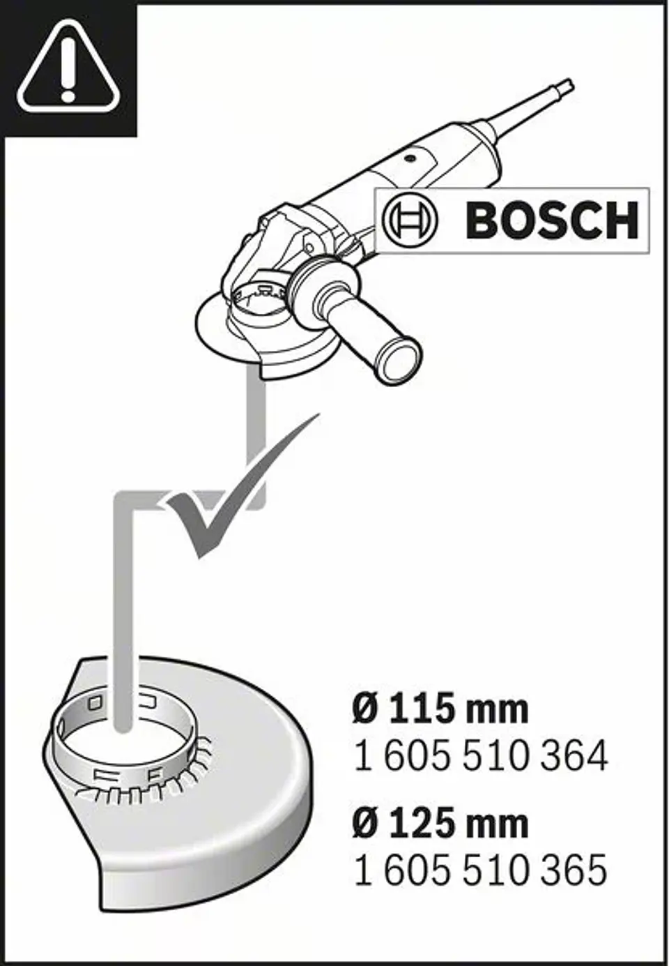 Colector de pó para rebarbadoras 115/125mm GDE 115/125 FC-T BOSCH 3