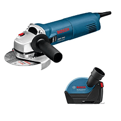 Rebarbadora pequena GWS 1000 com acessório aspirador GDE 125 EA-T BOSCH 