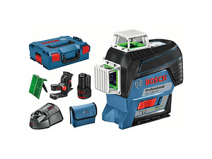 Nivel Laser 3 Lineas Verdes GLL 3-80 CG + BM1 Profesional + 1 Bateria BOSCH 12V