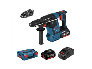 Martelo perfurador com 2 baterias 5.0Ah GBH 18V-26 F BOSCH