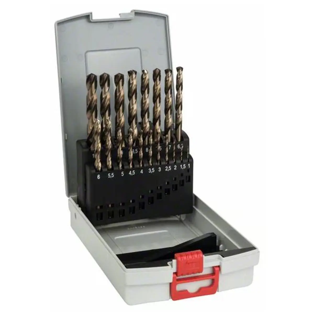 Kit De Brocas COBALTO De 1/16 A 1/2 BOSCH / 21 Piezas / BOSCH 10 C 2 A