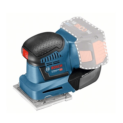 Lixadora vibratória a bateria 18 Volts GSS 18V-10 BOSCH