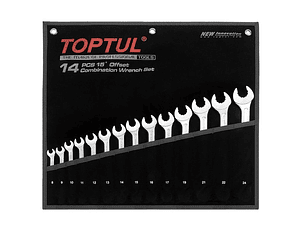 Jogo de 14 chaves boca luneta Dynamic 15º TOPTUL