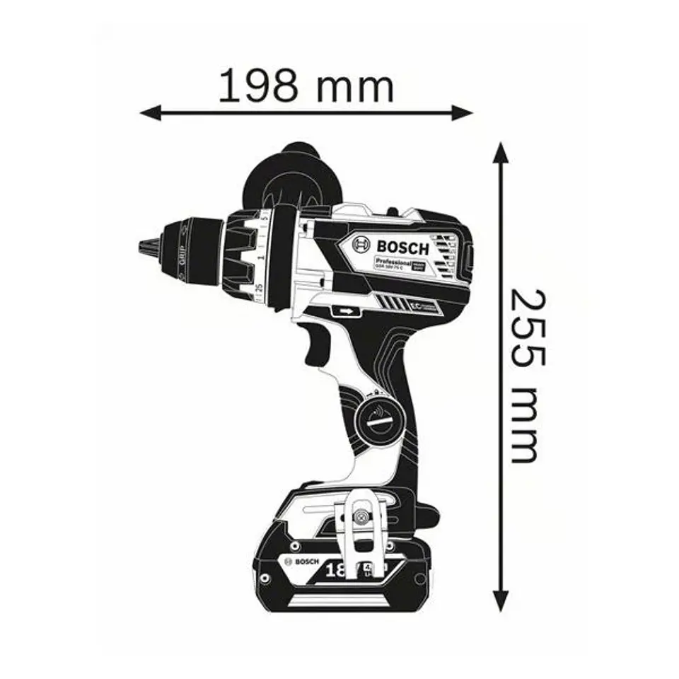Aparafusadora sem escovas 18V GSR 18V-110 C BOSCH 4