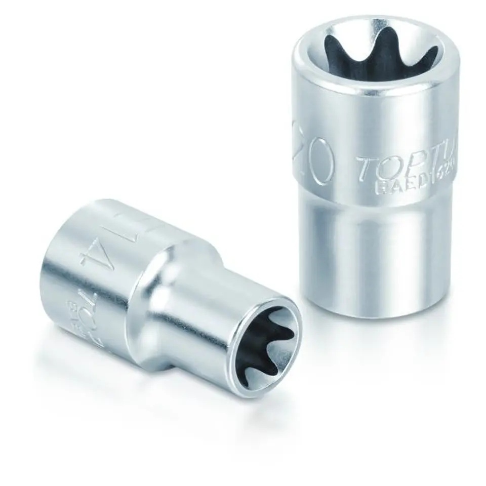 Jogo chaves de caixa TORX 1/4'', 3/8'' E 1/2''  TOPTUL 2