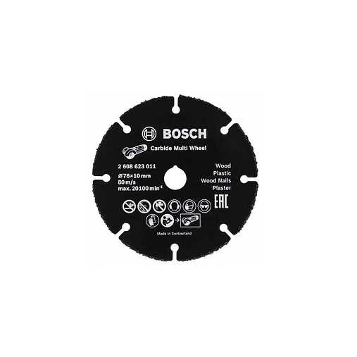 Disco corte 76mm para madeira/multimaterial EXPERT Carbide Multi Wheel Bosch 4