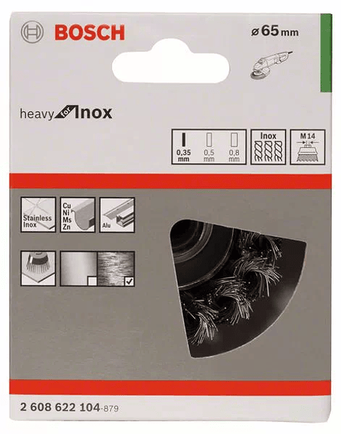 Catrabucha 65mm para rebarbadora tipo tacho heavy for inox BOSCH