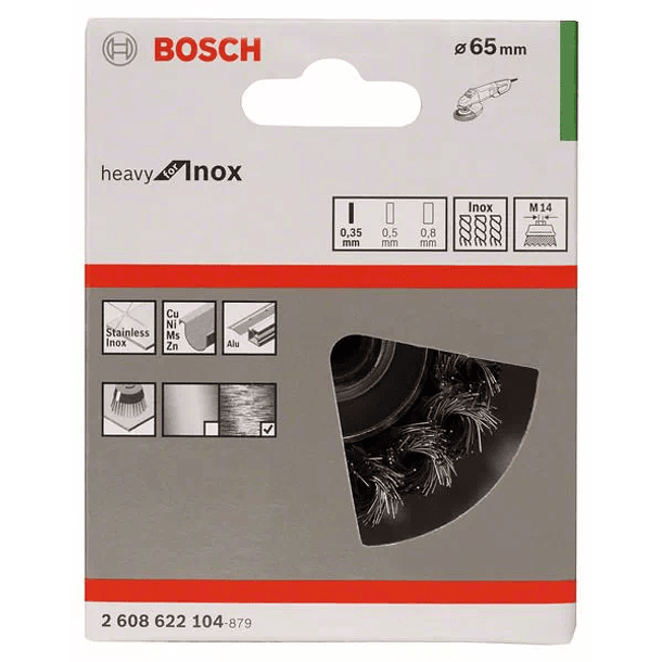 Catrabucha 65mm para rebarbadora tipo tacho heavy for inox BOSCH 2