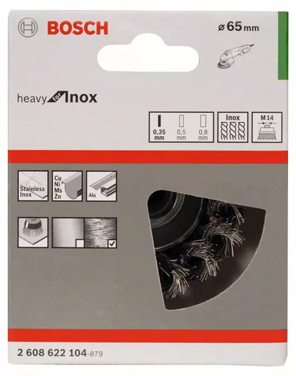 Catrabucha 65mm para rebarbadora tipo tacho heavy for inox BOSCH 2