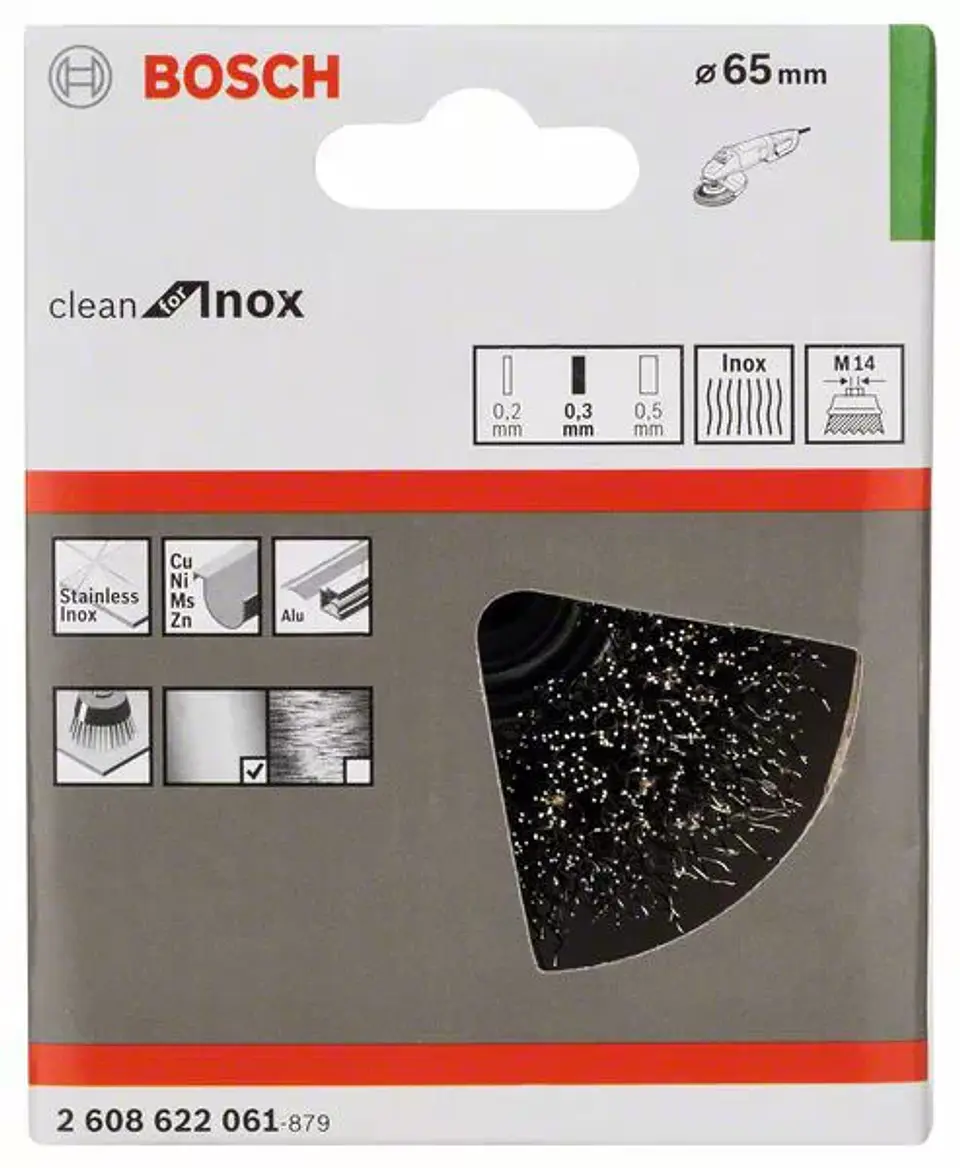 Catrabucha 65mm para rebarbadora tipo tacho clean for inox BOSCH 2