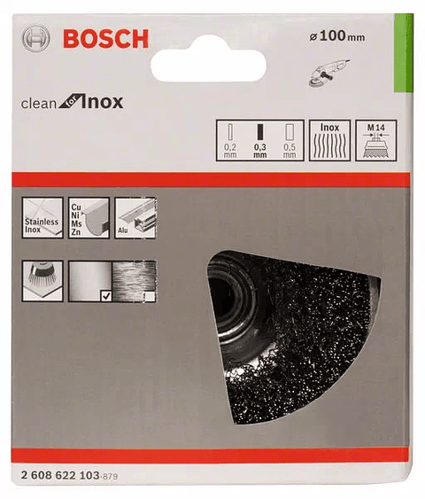 Catrabucha 100mm para rebarbadora tipo tacho clean for inox BOSCH