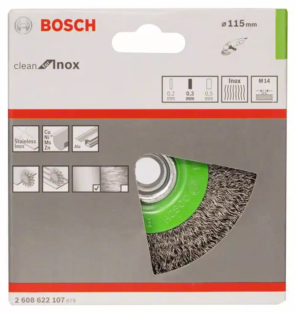 Catrabucha 115mm em disco Clean for inox acabamento fino BOSCH 2
