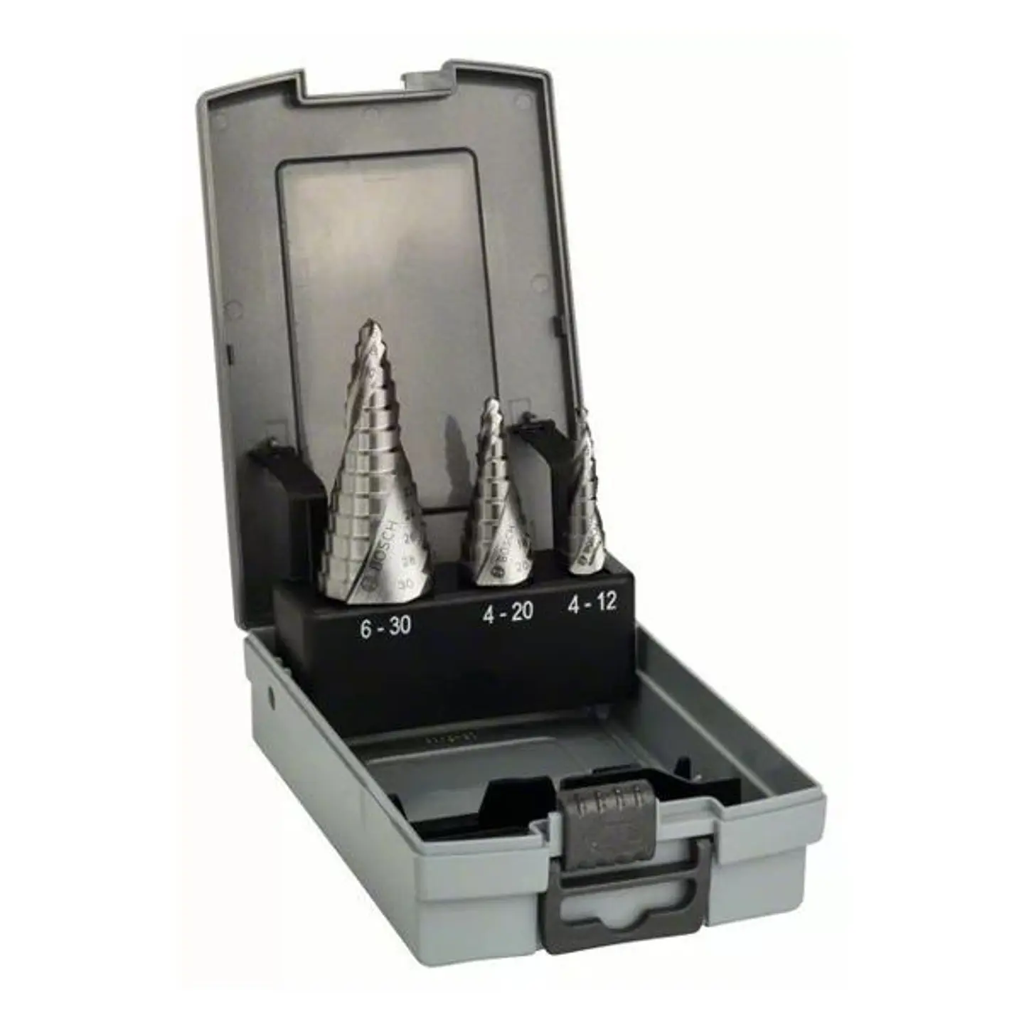 Conjunto 3 brocas escalonadas para metal HSS BOSCH 1